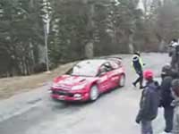 Rally Driver Misses By An Inch